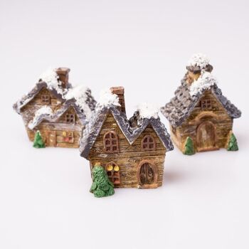 3 pièces. Décoration cottage autocollante 4,5 x 4,2 cm