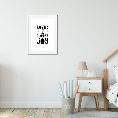 Affiche | Rose | Choisissez Joy | A3