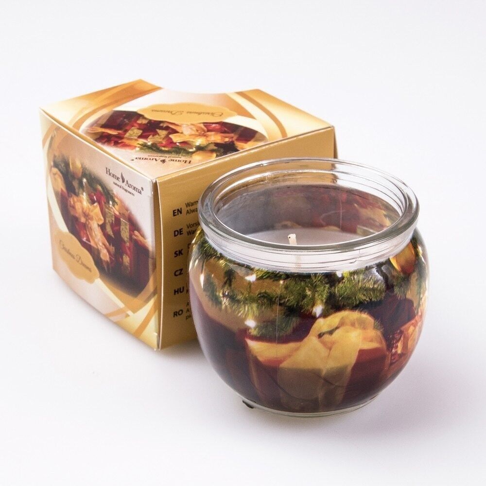 Candela profumata "Auguri di Natale".