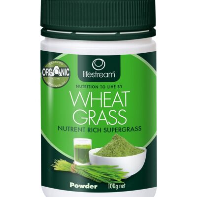 Lifestream Organic Wheat Grass 100g Powder