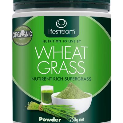 Lifestream Organic Wheat Grass 250g Powder