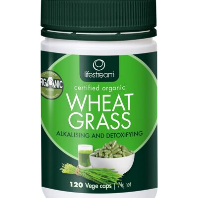 Lifestream Organic Wheat Grass 120 Capsules
