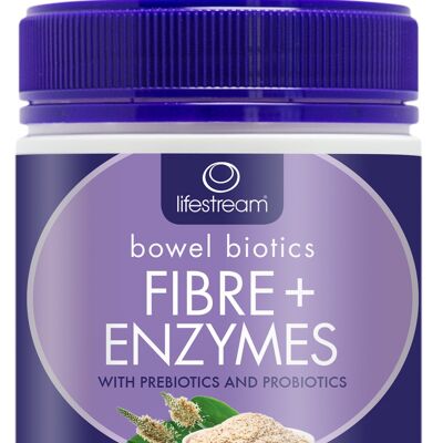 Lifestream Bowel Biotics Fibre + Enzymes Digestives 200g Poudre