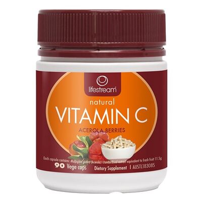 Lifestream Vitamina C Natural 90 Cápsulas
