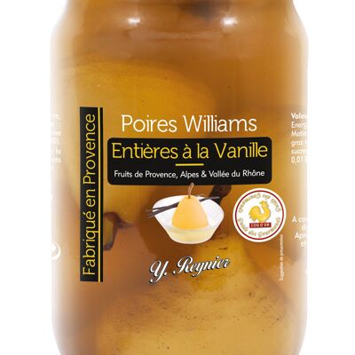 Poires Williams entières à la vanille YR 850 ml
