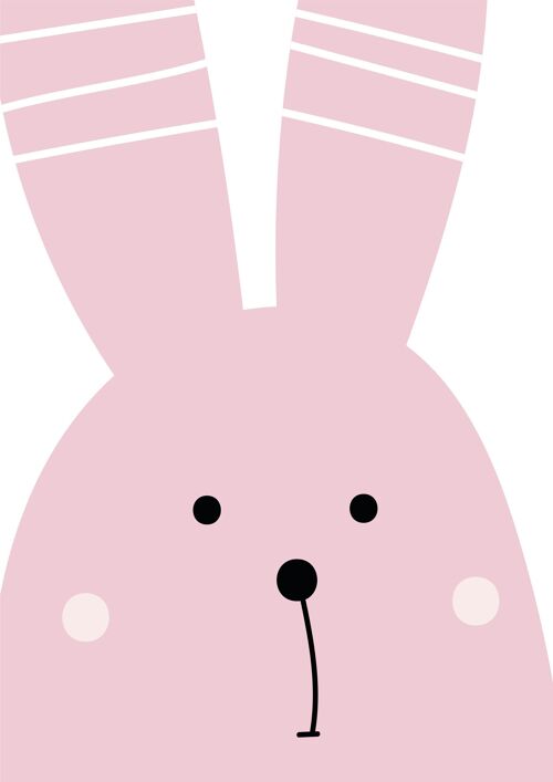 Poster | Pink | Big Bunny | A4