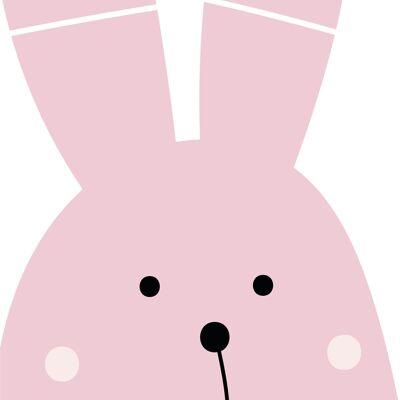 Plakat | Pink | Big Bunny | A4