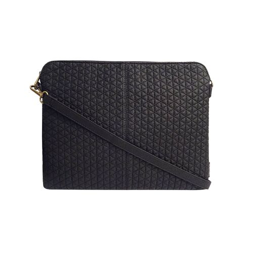 A GOGO - LAPTOP BAG 13" QUILTED BLACK