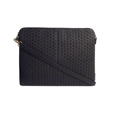 A GOGO - LAPTOP BAG 13" QUILTED BLACK