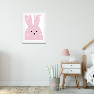 Poster | Pink | Big Bunny | A3