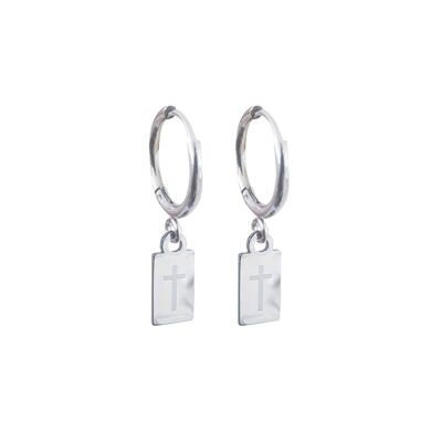 FAITH TAG EAR SILVER