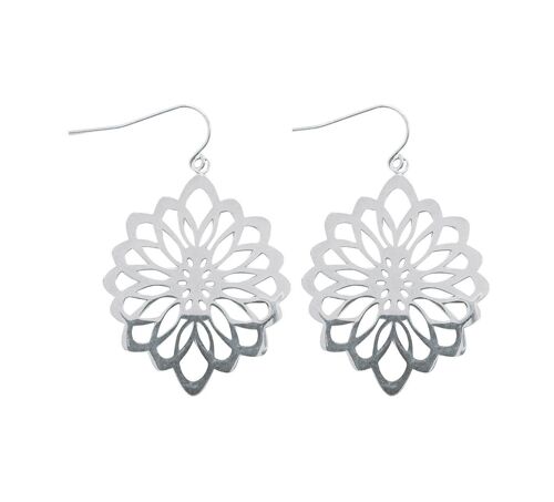 FLOWERY EAR SILVER