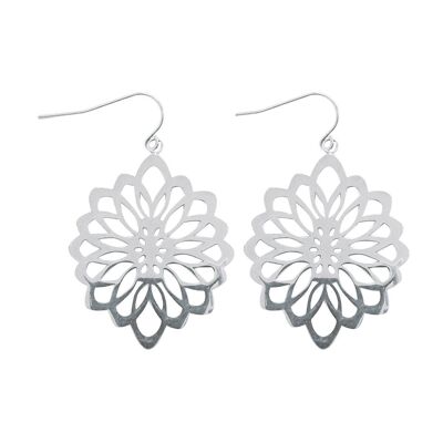 FLOWERY EAR SILVER