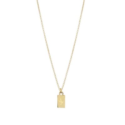 FREEDOM TAG NECKLACE GOLD