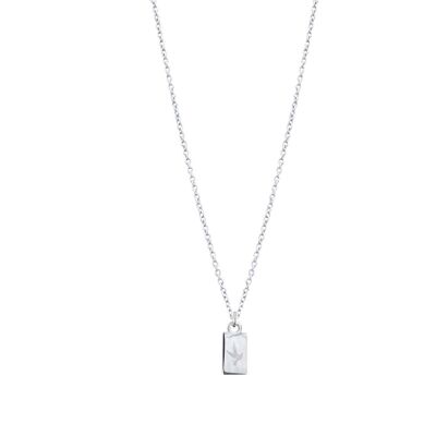 FREEDOM TAG NECKLACE SILVER