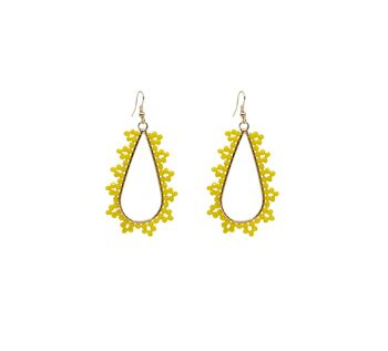 BOUCLE D'OREILLE GONDOLE JAUNE