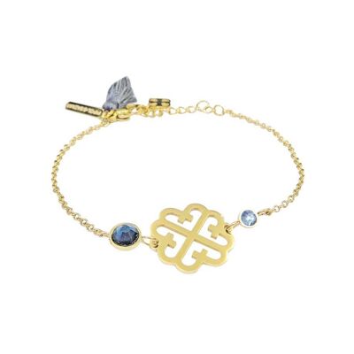 LOLA TASSEL BRACELET GOLD SAPPHIRE