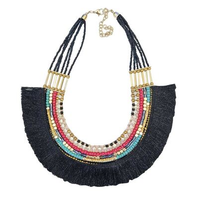 Collar Flecos Moona Negro