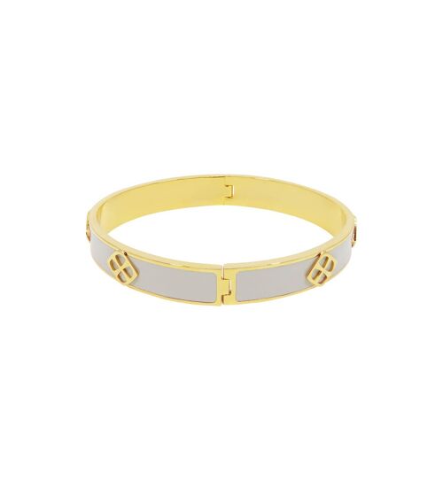 NADIA BANGLE BEIGYWHITE