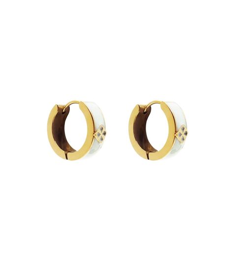 NADIA HOOP EARRING TURQOISE