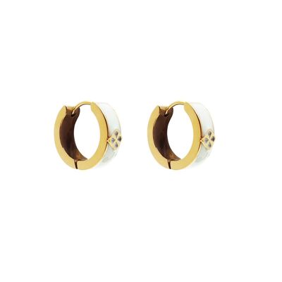 NADIA HOOP EARRING TURQOISE