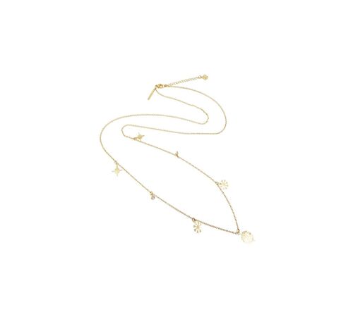 NEVE CHARM LONG NECKLACE GOLD