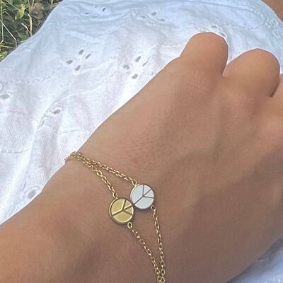 Pulsera Paz Oro