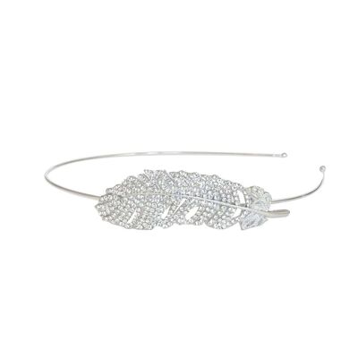 PIUMA DIADEMA CRYSTAL SILVER