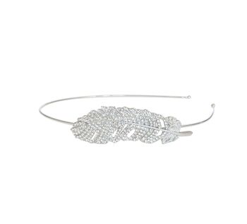 PIUMA DIADEMA CRISTAL ARGENT