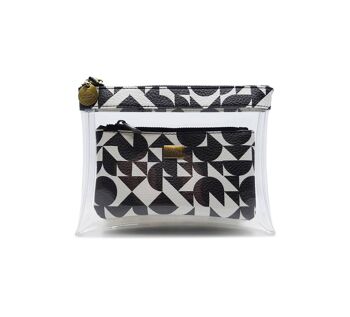 ENSEMBLE POCHETTE PLATE CUBIS BW