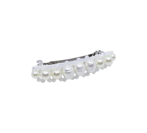 QUEEN BARRETTE CLIP PEARL