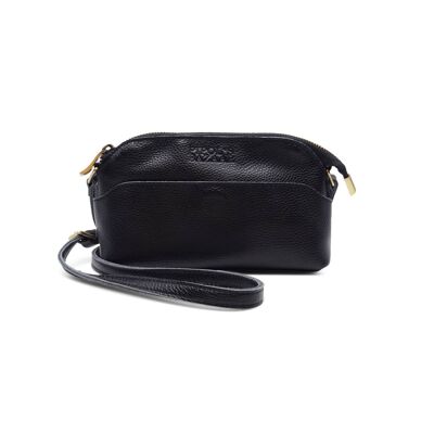 PETIT SAC EN CUIR QUESTO NOIR