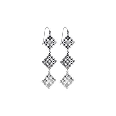 BOUCLE D'OREILLE SOIREE ARGENT