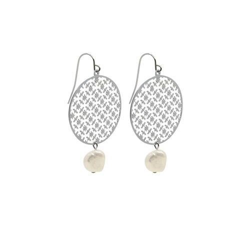 SYMBAL EARRING SILVER