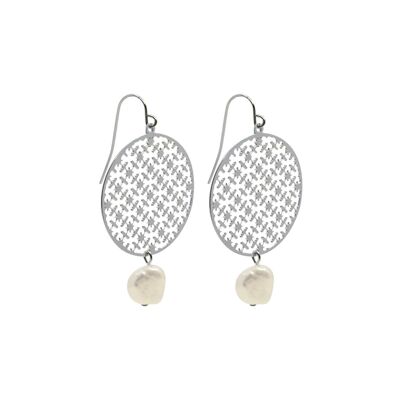 SYMBAL EARRING SILVER