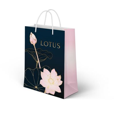 Sac cadeau Adulte  Taille M "Lotus"