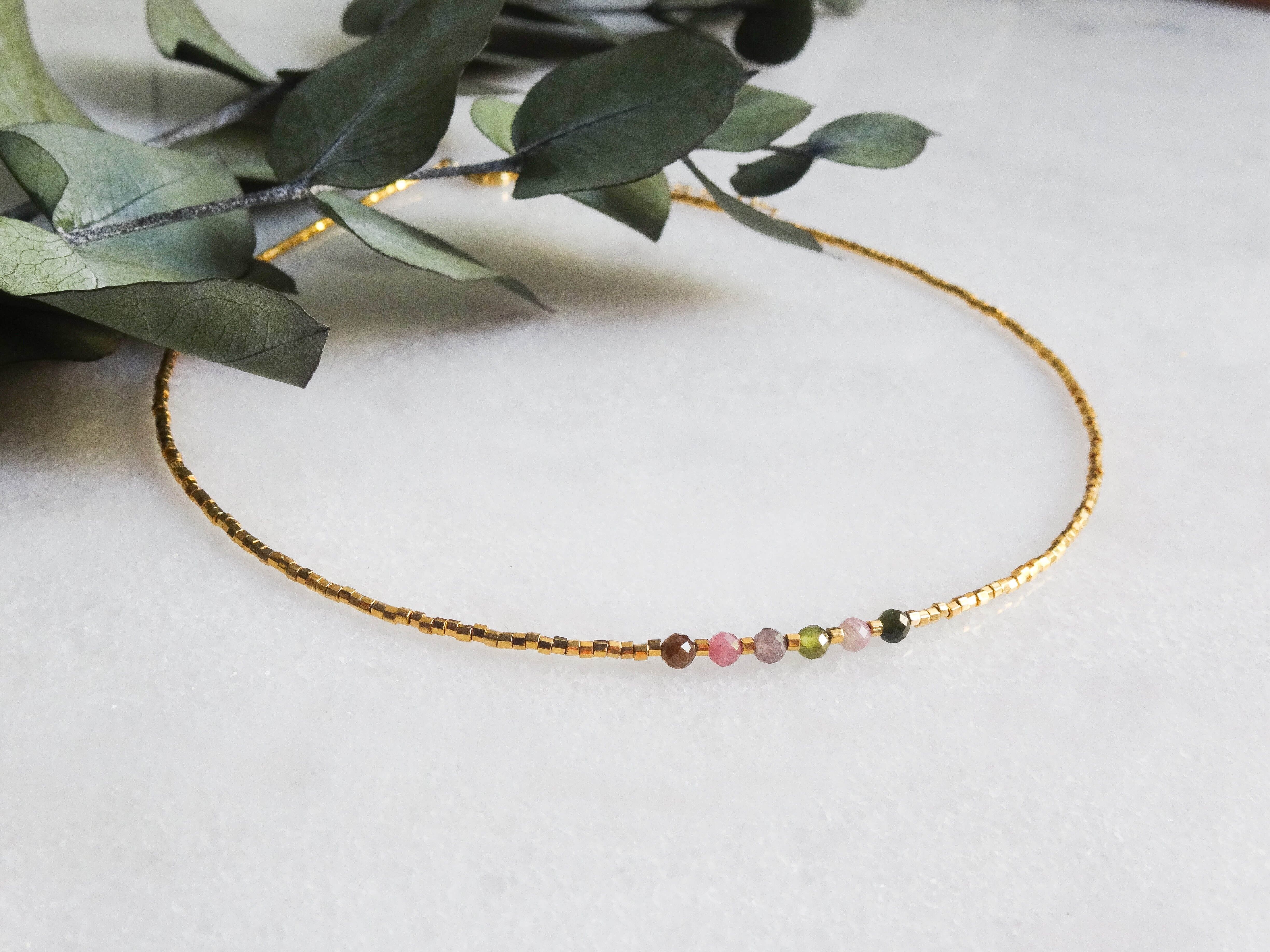 Collana Spark in tormalina o agata