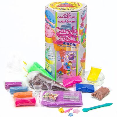 Kit culinaire créatif pour enfant My Sweet Talent Muffin Candy Cream Kids Model Clay