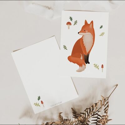 Postcard - fox