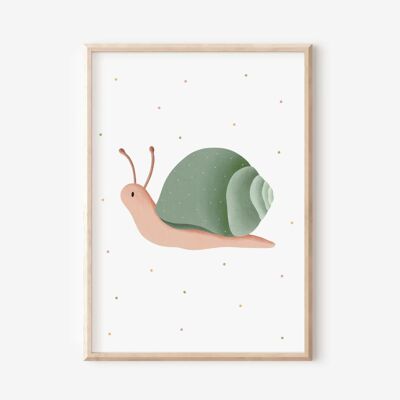 Poster Snail - Children's room