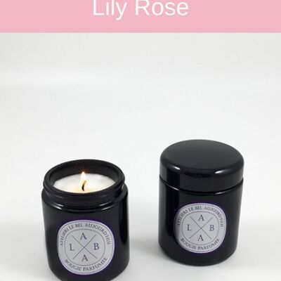 Bougie Parfumée rechargeable  220 g - Parfum Lily Rose