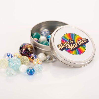 Marble Game Tin - Winter Wonderland