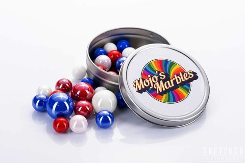 25 Marble Game Tin - Jacks