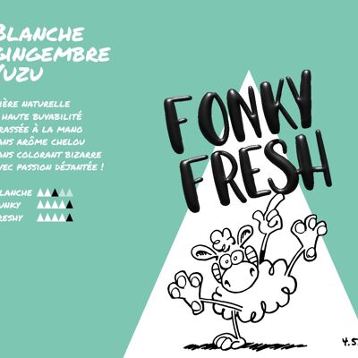 Bière Fonky Fresh Blanche Yuzu Gingembre 33cl