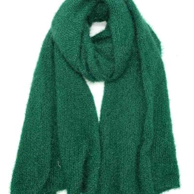 ana mohair touch scarves - green