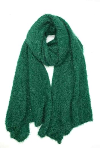 ana echarpes touché mohair - vert 1