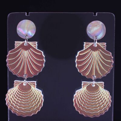 Earrings - Shell Chain