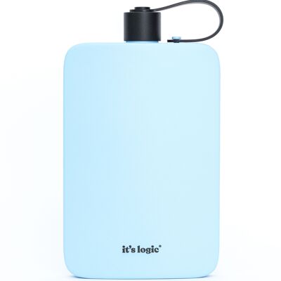 Reusable water bottle stainless steel blue - 500ml - it's logic