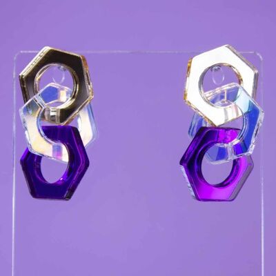 Chain earrings - Shiny