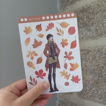 Set mensuel de planches de stickers sur le thème de l'automne pour bullet journal 6